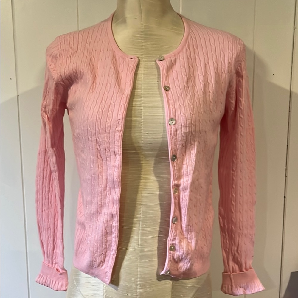 Vintage coolwear Pink Button-Up Cardigan